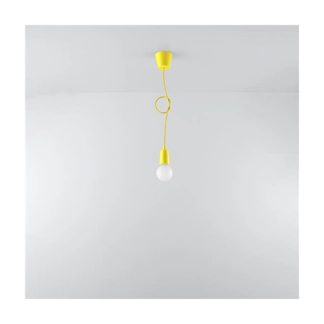 Lampa wisząca DIEGO 1 żółta-149449