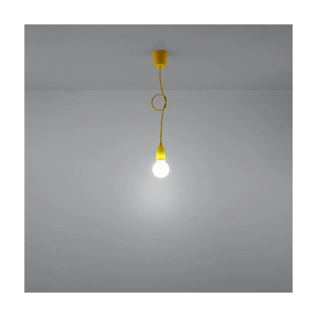 Lampa wisząca DIEGO 1 żółta-149450