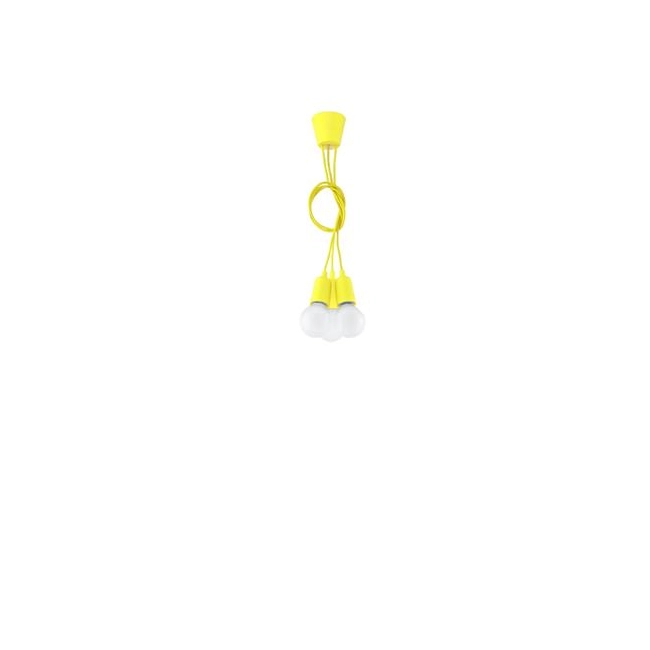 Lampa wisząca DIEGO 3 żółta-149459