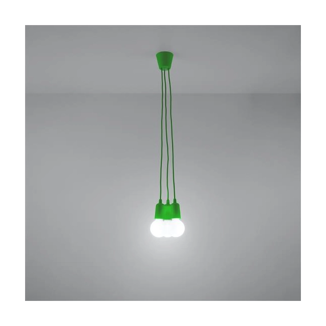 Lampa wisząca DIEGO 3 zielony-149491