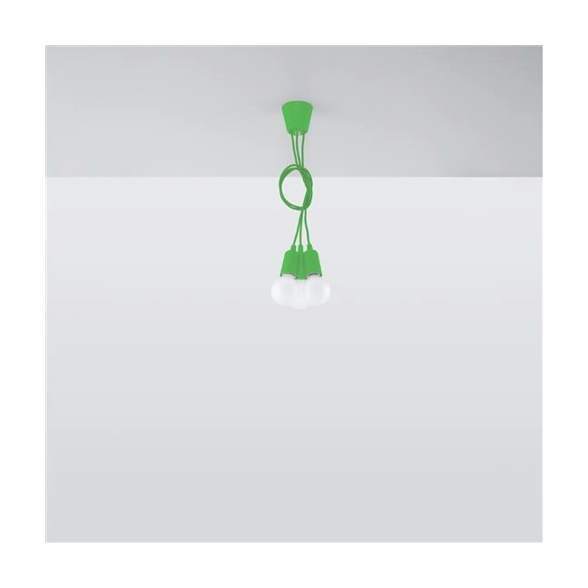 Lampa wisząca DIEGO 3 zielony-149493