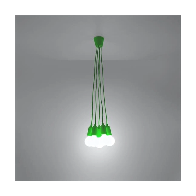 Lampa wisząca DIEGO 5 zielony-149502