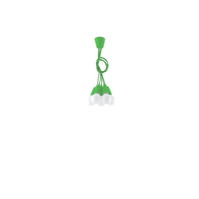 Lampa wisząca DIEGO 5 zielony-149503