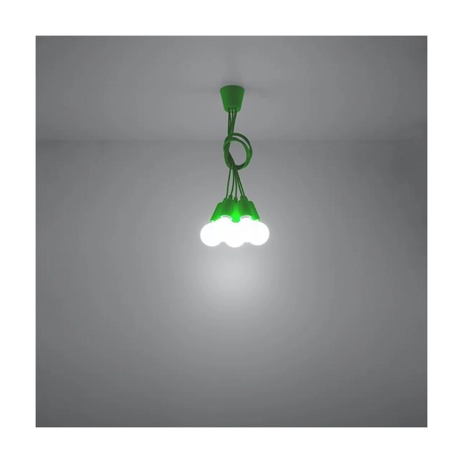 Lampa wisząca DIEGO 5 zielony-149505