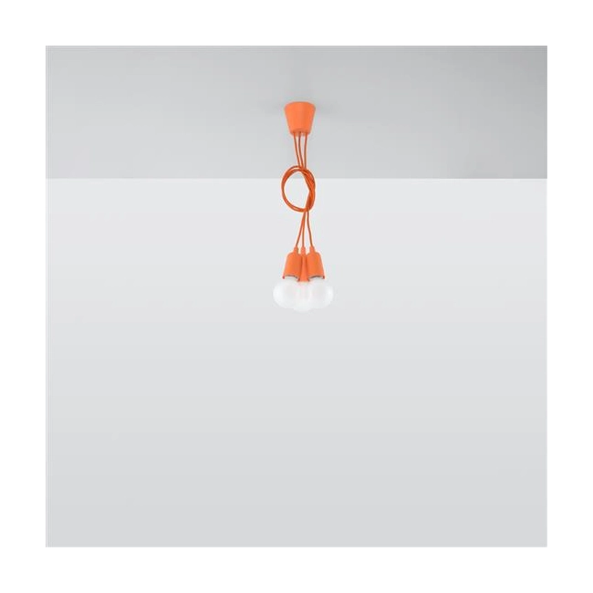 Lampa wisząca DIEGO 3 pomarańczowy-149526