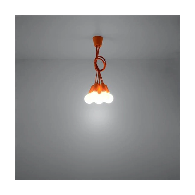 Lampa wisząca DIEGO 5 pomarańczowy-149538