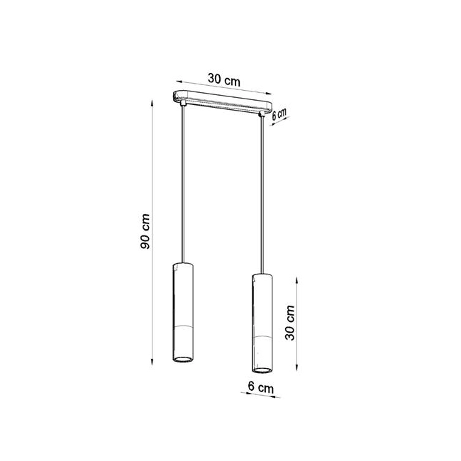 Lampa wisząca BORGIO 2 biały-149702