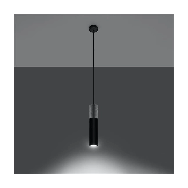Lampa wisząca BORGIO 1 czarny-149717