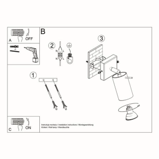 Kinkiet BERG naturalne drewno-150080