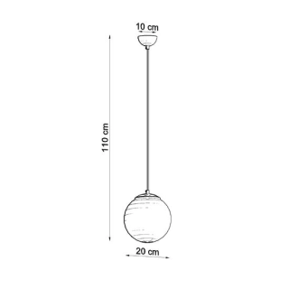 Lampa wisząca UGO 20 złota-150103