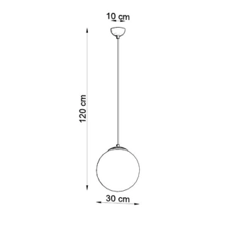 Lampa wisząca UGO 30 złota-150111