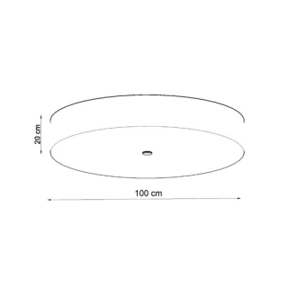 Plafon SKALA 100 czarny-150843