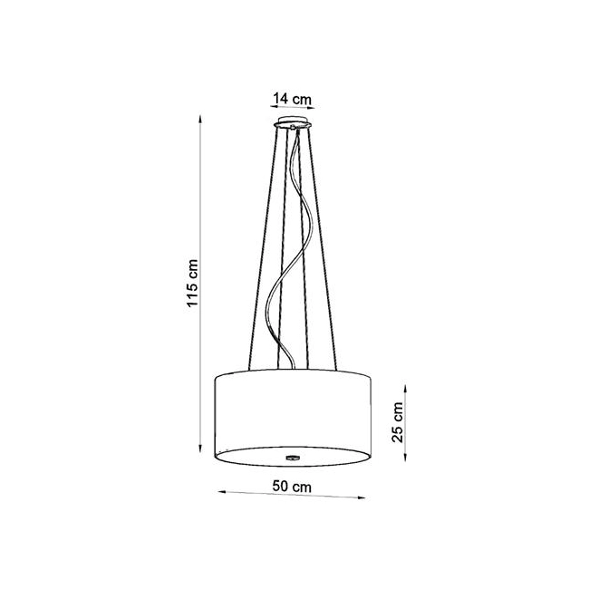 Żyrandol OTTO 50 biały-150259