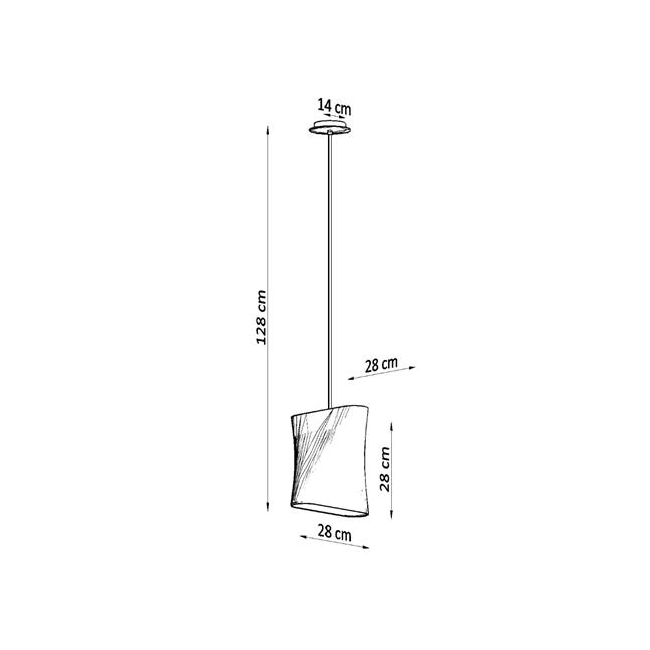 Żyrandol BLUM 1 czarny-150475