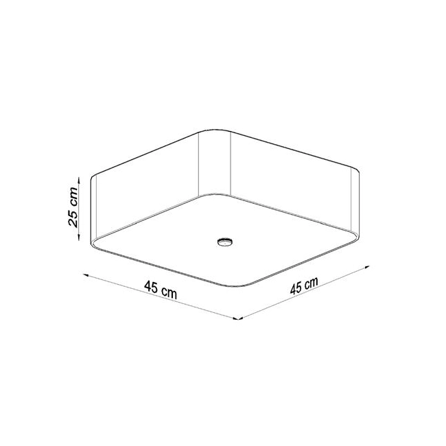 Plafon LOKKO 45 czarny-150523