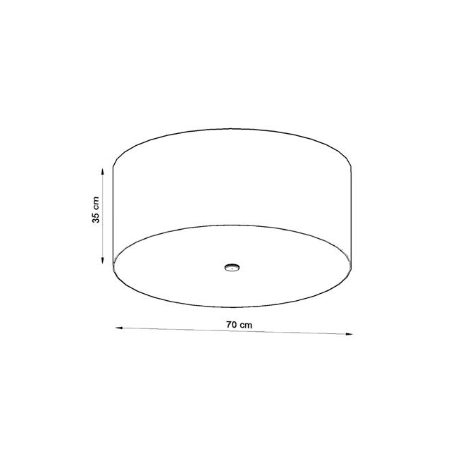 Plafon OTTO 70 czarny-150651