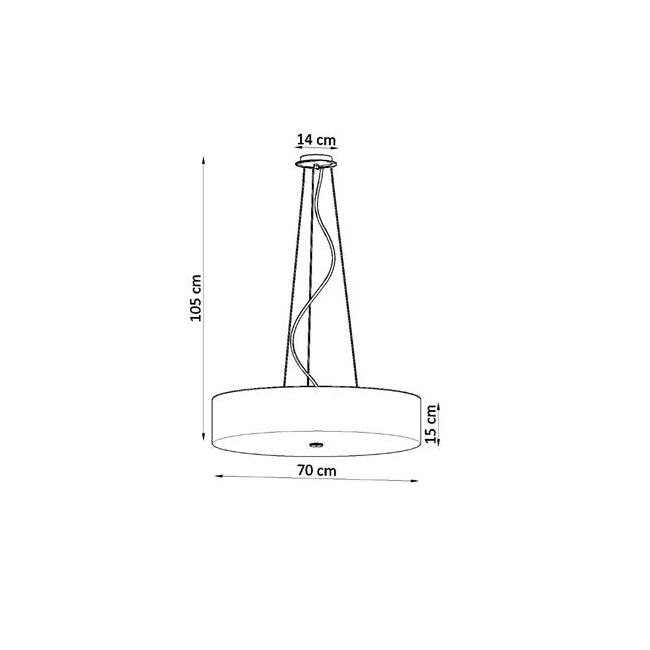 Żyrandol SKALA 70 biały-150707