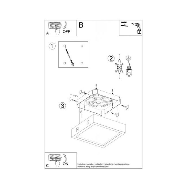 Plafon RIZA beton-152025