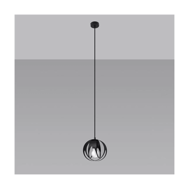 Lampa wisząca TULOS 1 czarna-152789