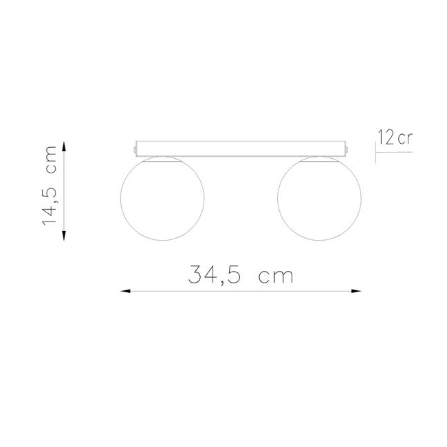 Plafon YOLI 2 czarny-153354