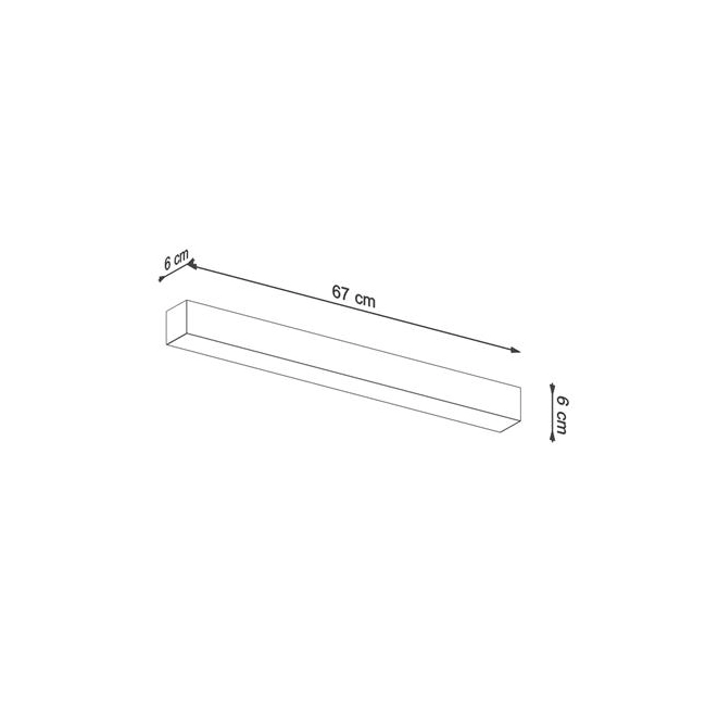 Plafon PINNE 67 szary 3000K-153729