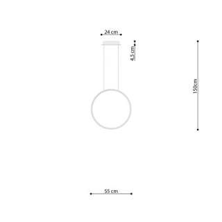 Lampa wisząca RIO 55 biały LED 4000K-154854