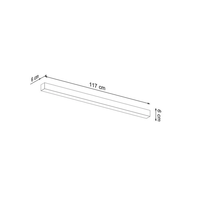 Plafon PINNE 117 czarny 4000K-154285