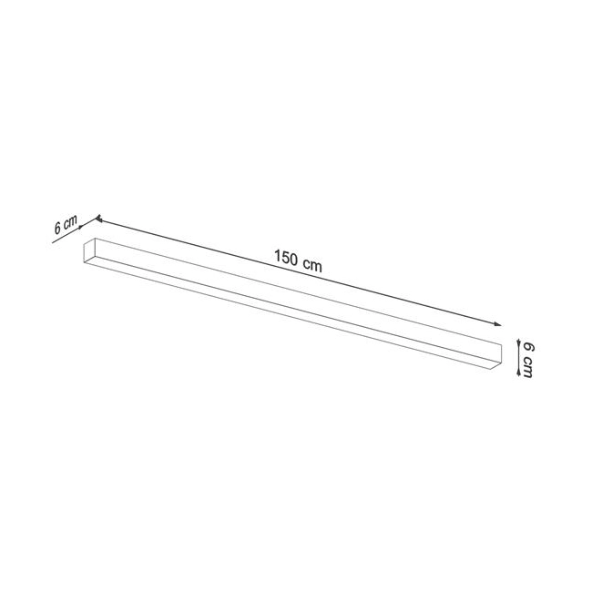 Plafon PINNE 150 szary 4000K-154563