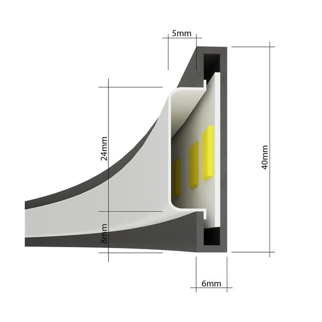 Żyrandol RIO 78 czarny LED 3000K-154579