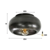 LAMPA SUFITOWA KSIĘŻYC CZARNY-157352