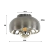 LAMPA SUFITOWA MOLTO METAL II-157516