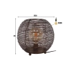 LAMPA STOŁOWA AMICO 30 CM CZARNA-157705