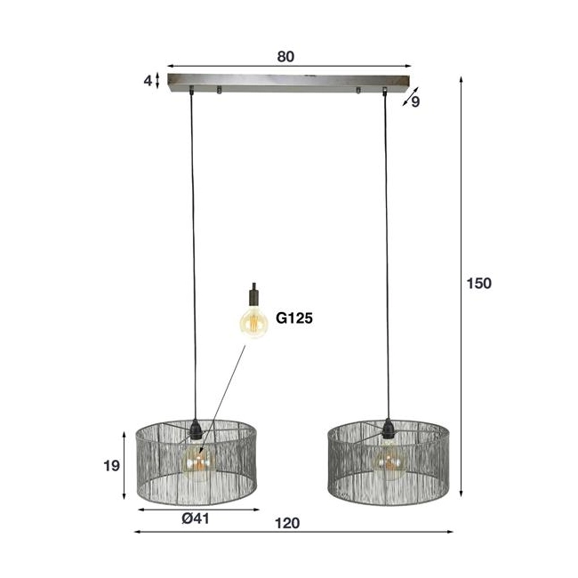 LAMPA WISZĄCA HERBST METAL-157385