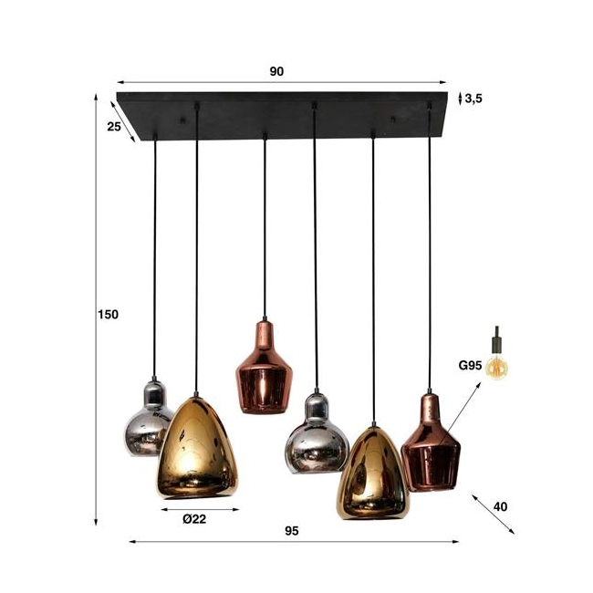 LAMPA WISZĄCA NOTTE CZARNA II-157469