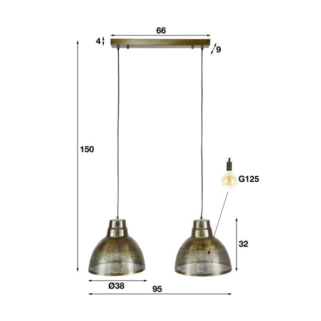 LAMPA WISZĄCA AFFARE BRĄZ-157751