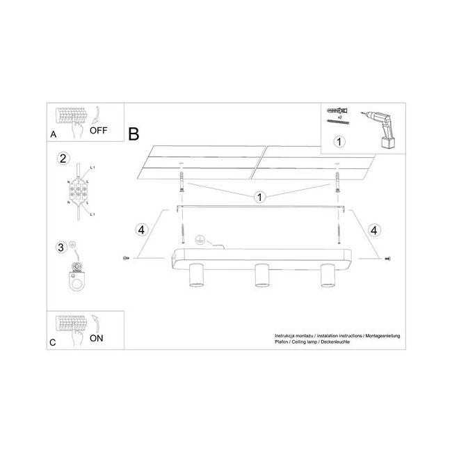 Plafon TAVO 3-157860