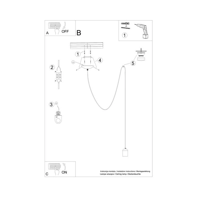 Lampa wisząca NESO 1 LONG-157871