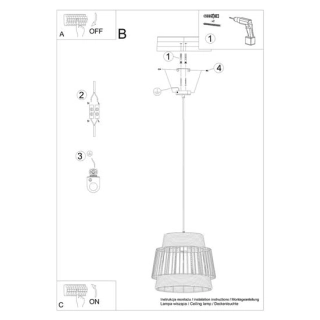 Lampa wisząca BRILO-158437