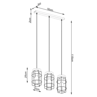 Lampa wisząca GOTTO 3L-158472