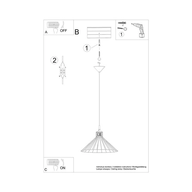 Lampa wisząca EDA-158110