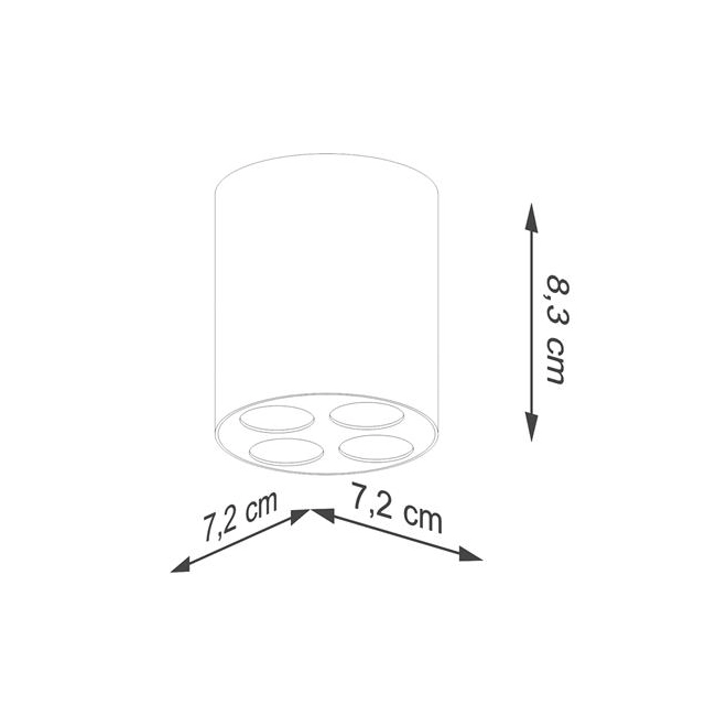 Plafon ZOE biały LED-158294