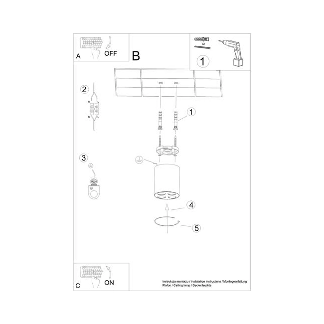 Plafon ZOE biały LED-158295