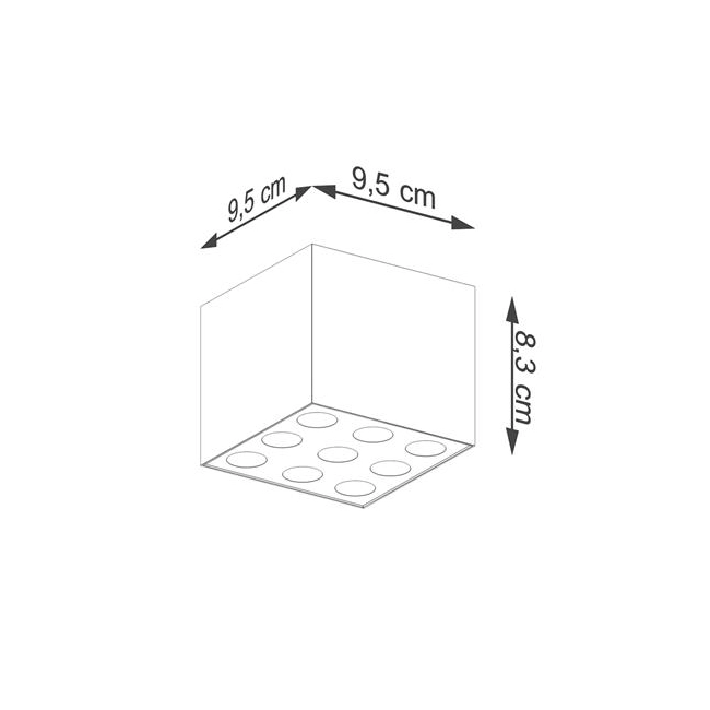 Plafon OZZY czarny LED-158312