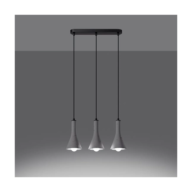 Lampa wisząca REA 3L beton-158364