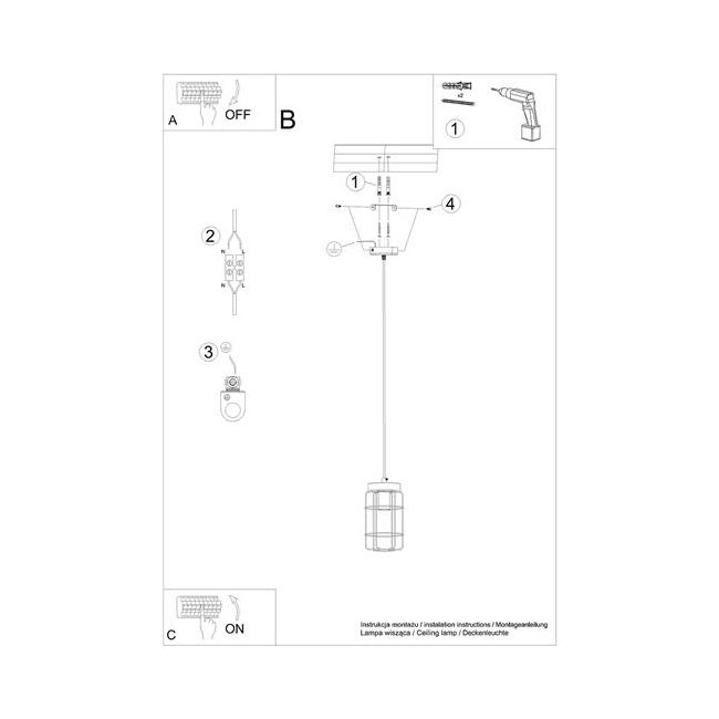 Lampa wisząca GOTTO 1-158464