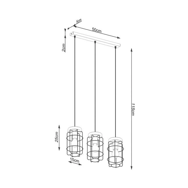 Lampa wisząca GOTTO 3L-158472