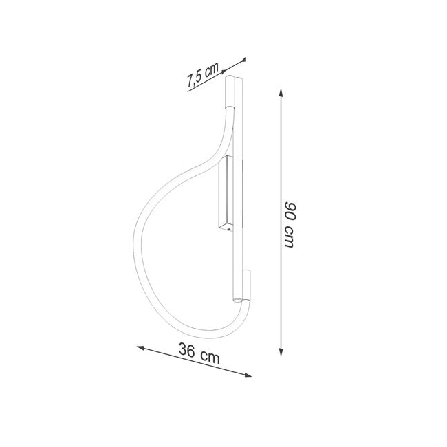 Kinkiet GALAKSE czarny LED 2700-6500K-158950