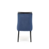 ROYAL krzesło czarny / tap: MONOLITH 77 (granatowy)-159192