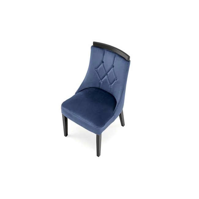 ROYAL krzesło czarny / tap: MONOLITH 77 (granatowy)-159200