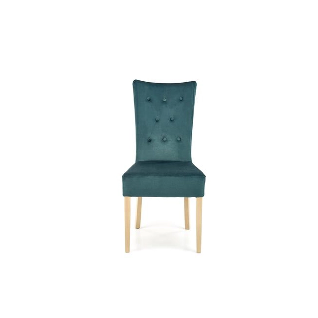 VERMONT krzesło dąb miodowy / tap: MONOLITH 37 (ciemny zielony)-159227